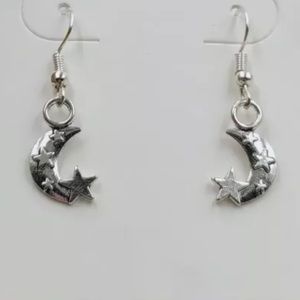 Silver Star Earrings